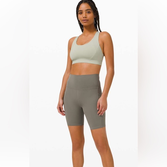 Lululemon Align High Rise Short with Pockets 8" Grey Sage - Picture 1 of 8
